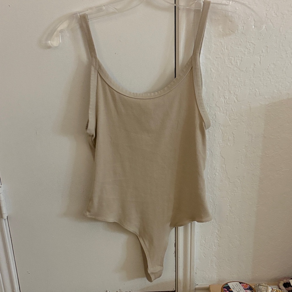 H&M Light Beige Basics Top